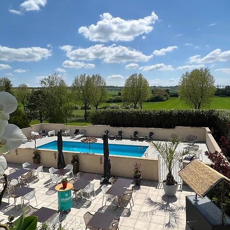 Les Orchidees , Hotel & Restaurant Verdun-sur-Meuse Exteriör bild