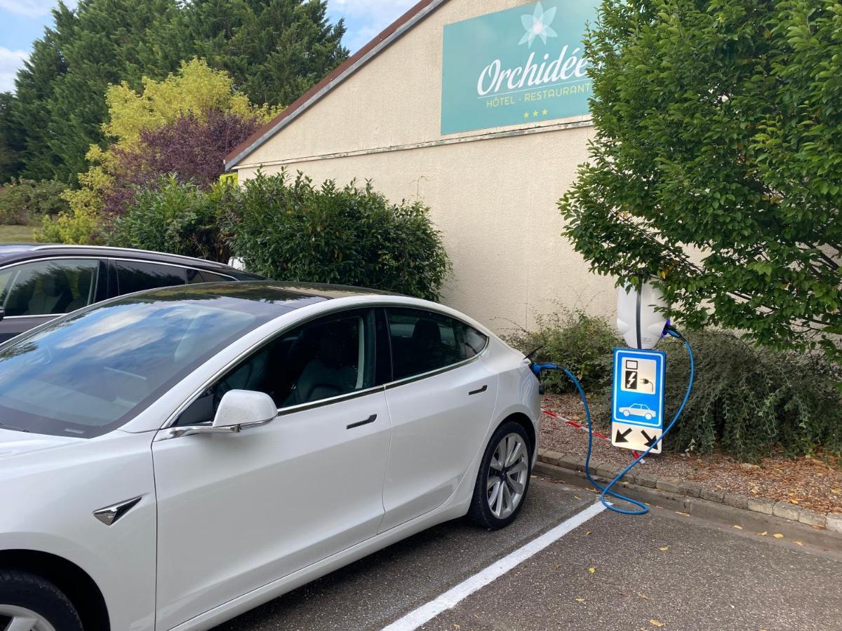 Les Orchidees , Hotel & Restaurant Verdun-sur-Meuse Exteriör bild