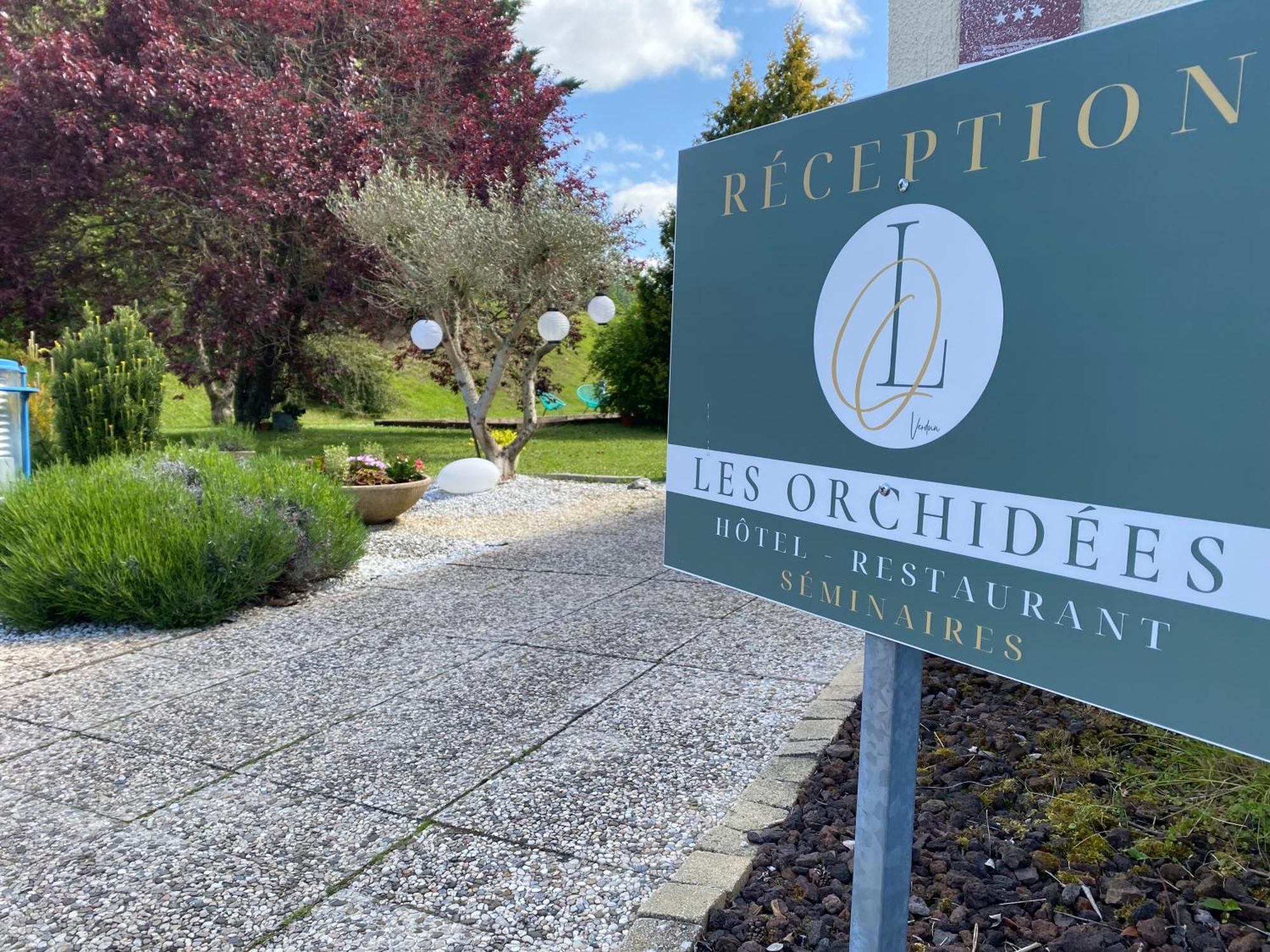 Les Orchidees , Hotel & Restaurant Verdun-sur-Meuse Exteriör bild